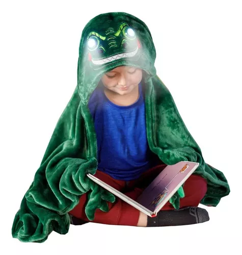 Manta capa infantil con luz capucha